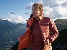 Women's trekking and hiking jackets