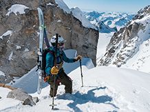 Ski touring poles