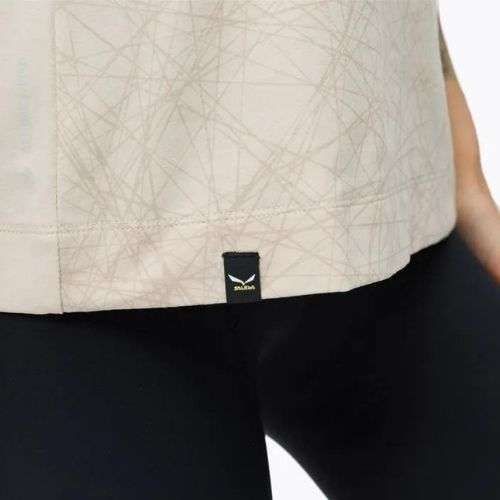Salewa Lavaredo Hemp Print women's trekking shirt beige 00-0000028023