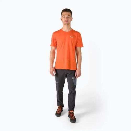 Men's Salewa Alpine Hemp Logo trekking T-shirt orange 00-0000028132