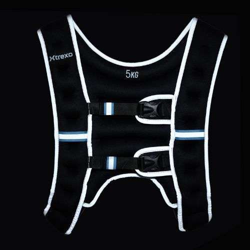 XTREXO 5kg weight training waistcoat black WV-05