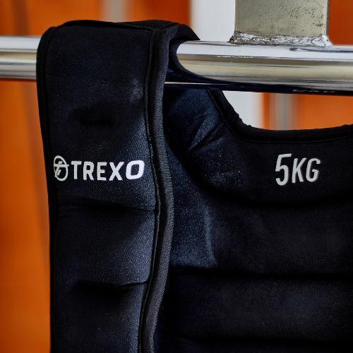 TREXO 5kg weight training waistcoat black WV-05