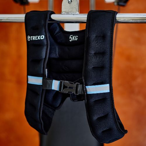 TREXO 5kg weight training waistcoat black WV-05