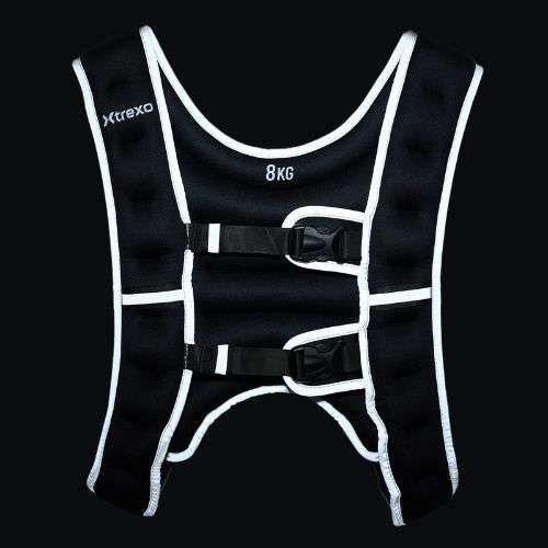 XTREXO 8kg weight training waistcoat black WV-08