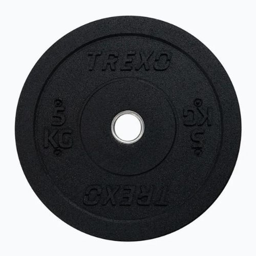 TREXO Olympic bumper weights black TRX-BMP005 5 kg