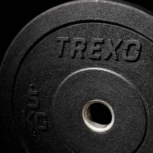 TREXO Olympic bumper weights black TRX-BMP005 5 kg