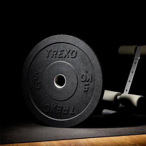 TREXO Olympic bumper weights black TRX-BMP005 5 kg