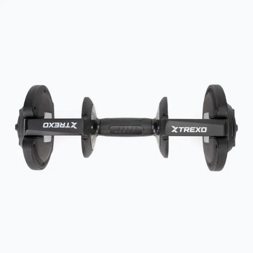 TREXO adjustable dumbbell TXO-B4W003 18 kg black