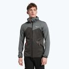 Salewa men's fleece sweatshirt Puez Melange PL FZ Hoody grey 00-0000027386