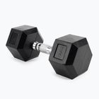XTREXO Hex HXD100 rubberised dumbbell 10 kg