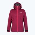 Salewa women's rain jacket Sella Responsive maroon 00-0000027879 7