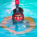 Full face mask for snorkelling AQUASTIC red SMA-01SC 4