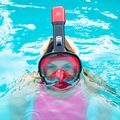 Full face mask for snorkelling AQUASTIC red SMA-01SC 5