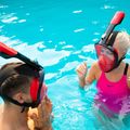 Full face mask for snorkelling AQUASTIC red SMA-01SC 7