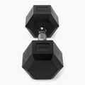 TREXO Hex HXD100 rubberised dumbbell 10 kg 3
