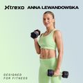 XTREXO Hex HXD150 rubberised dumbbell 15 kg 2