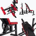 XTREXO BenchFit Max training bench with stand and prayer bar black 14