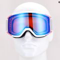 Smith Squad white vapor/chromapop photochromic red mirror ski goggles M00668 8