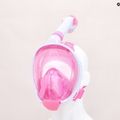 Children's full face mask for snorkelling AQUASTIC pink SMK-01R 12