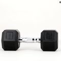 XTREXO Hex HXD100 rubberised dumbbell 10 kg 10