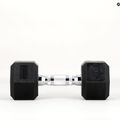 TREXO Hex HXD75 rubberised dumbbell 7.5 kg 10