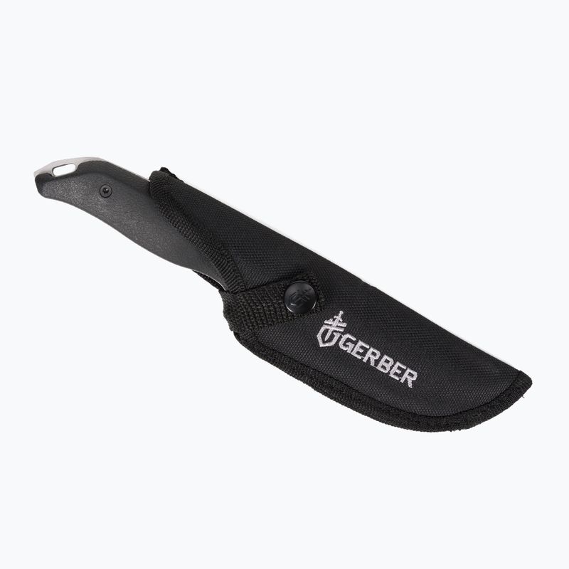 Gerber Moment Fixed Large Drop Point hiking knife black/silver 31-003617 4