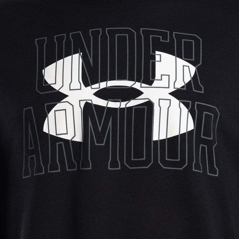 Under Armour men's training sweatshirt Rival Terry Logo Crew black 1370391 3