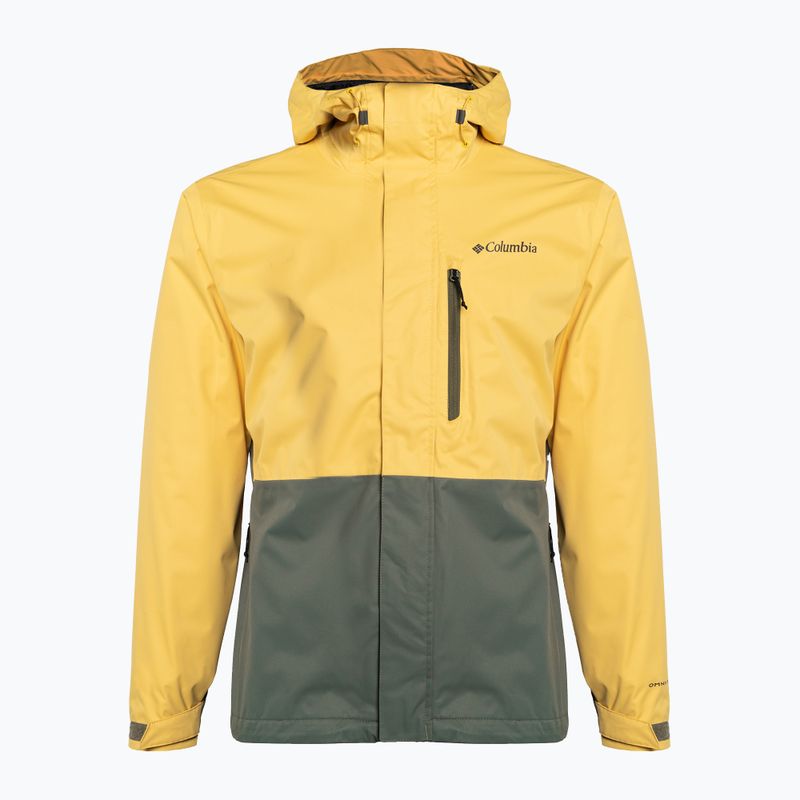 Columbia men's Hikebound rain jacket yellow-green 1988621 6