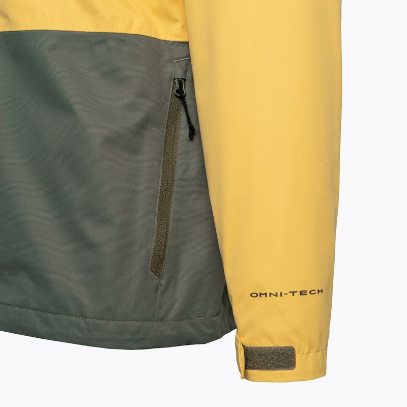 Columbia men's Hikebound rain jacket yellow-green 1988621 9