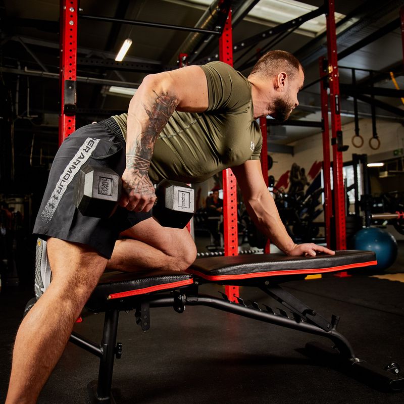 XTREXO Hex HXD100 rubberised dumbbell 10 kg 8