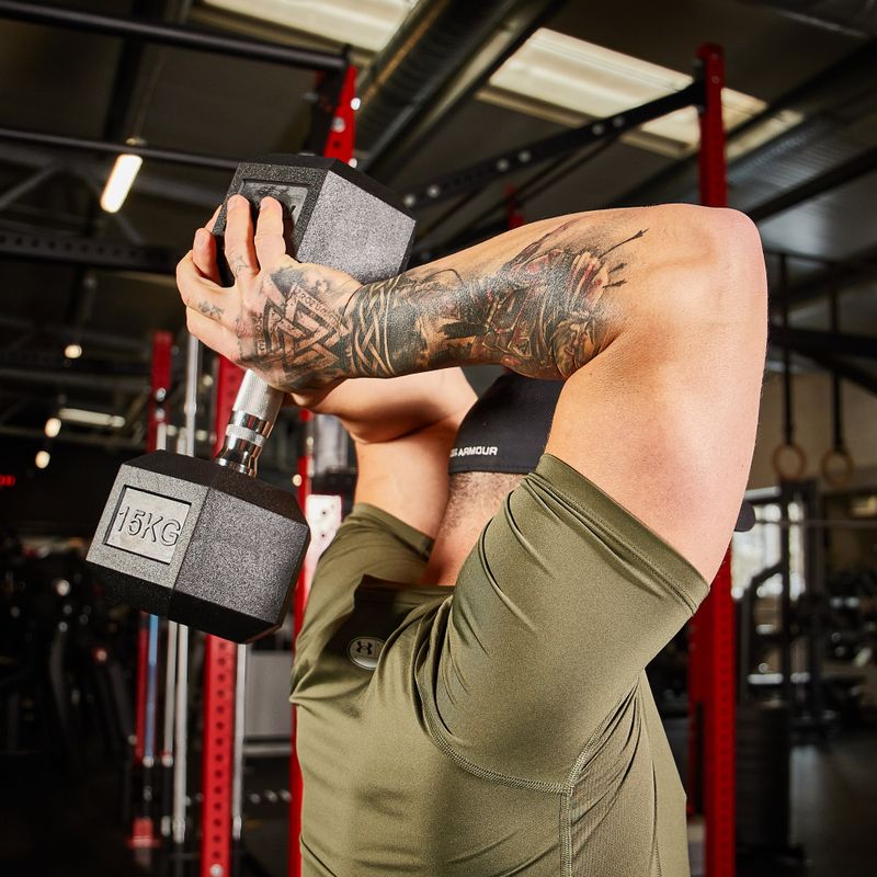 XTREXO Hex HXD150 rubberised dumbbell 15 kg 6