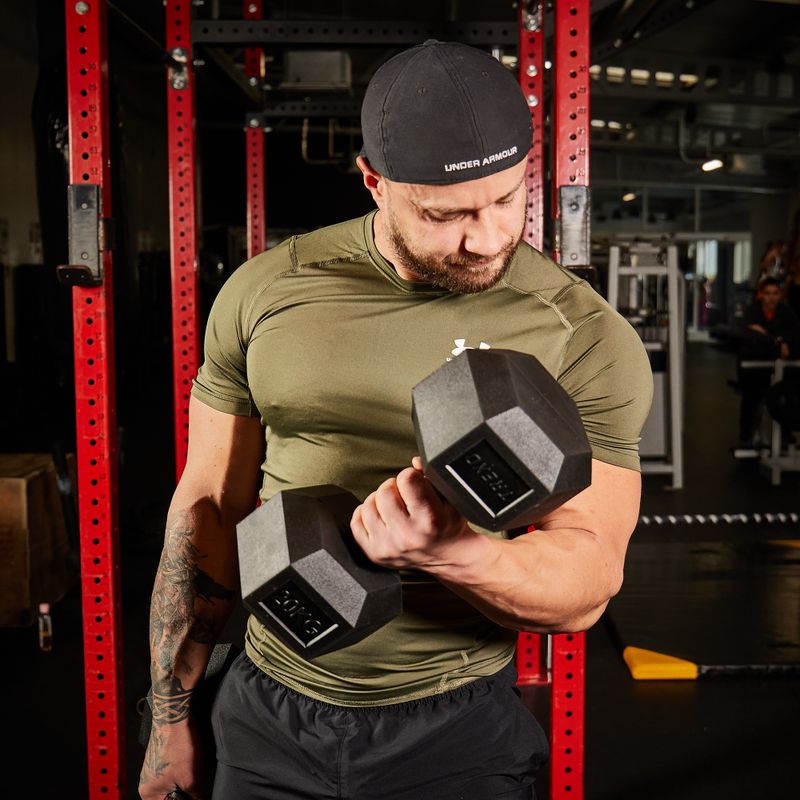 XTREXO Hex HXD200 20 kg rubberised dumbbells 9