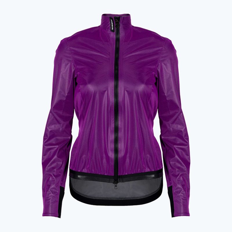 Women's cycling jacket ASSOS Dyora RS Rain purple 12.32.372.4B
