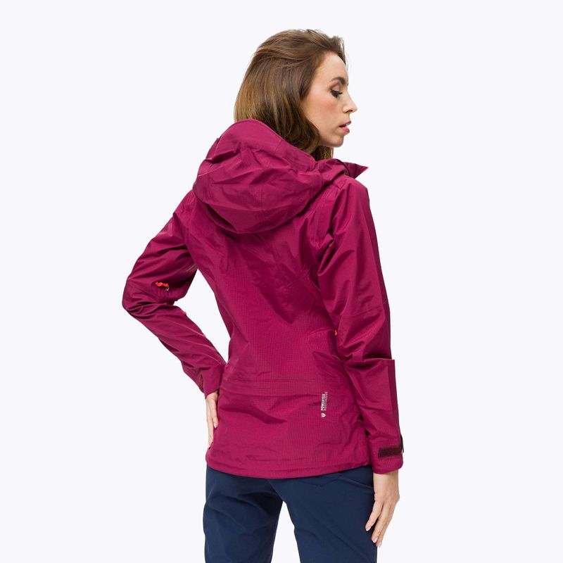 Salewa women's rain jacket Sella Responsive maroon 00-0000027879 3