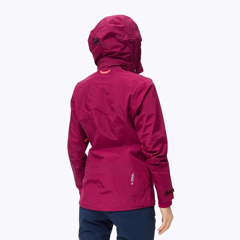 Salewa women's rain jacket Sella Responsive maroon 00-0000027879 4