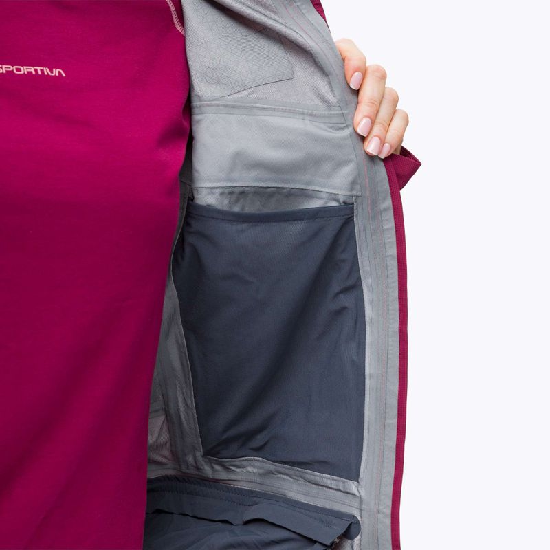 Salewa women's rain jacket Sella Responsive maroon 00-0000027879 6