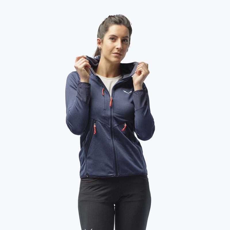 Salewa women's fleece Agner Hybrid PL/DST FZ Hoody navy blue 00-0000027372 8