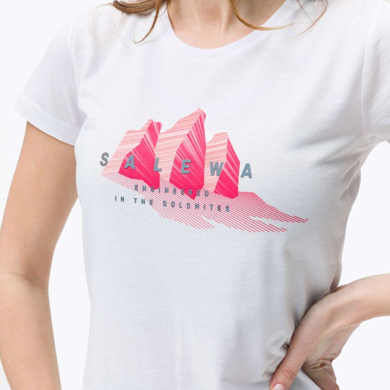 Salewa Lines Graphic Dry women's trekking shirt white 00-0000028064 4