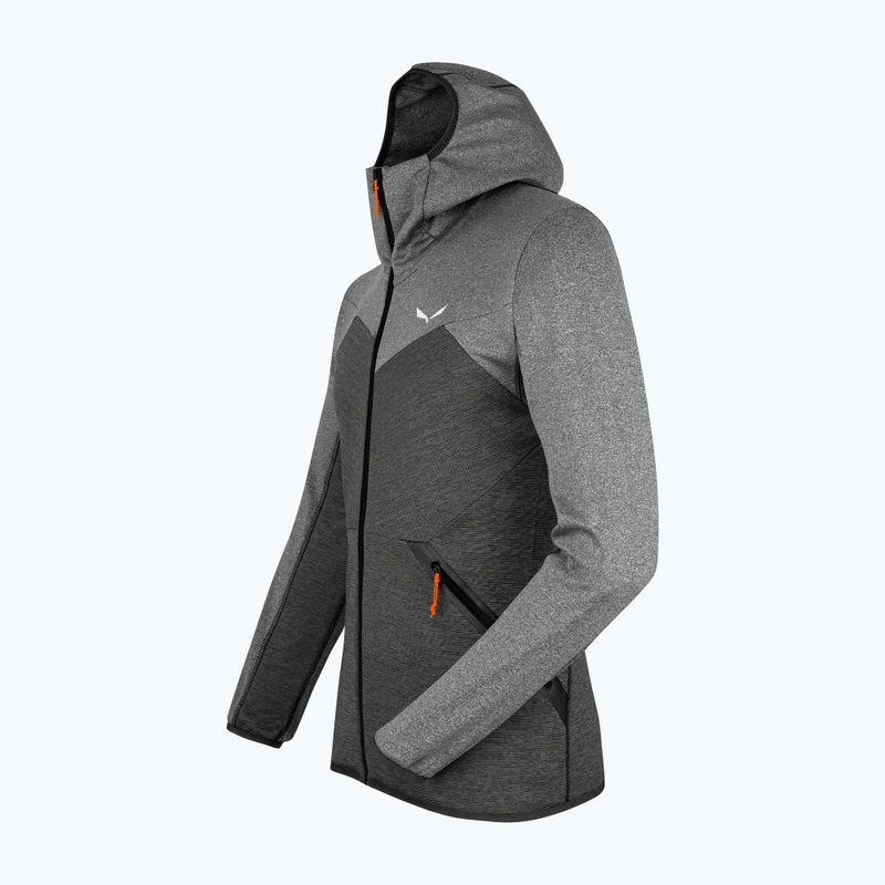 Salewa men's fleece sweatshirt Puez Melange PL FZ Hoody grey 00-0000027386 4