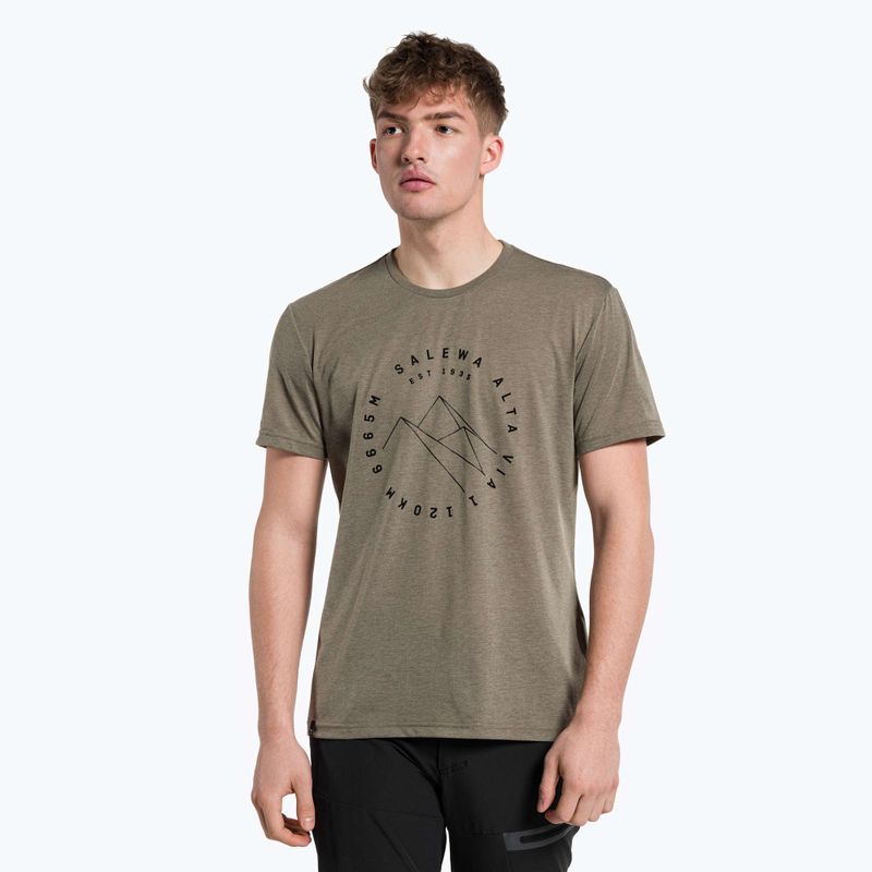 Men's Salewa Alta Via Dry trekking shirt brown 00-0000027406