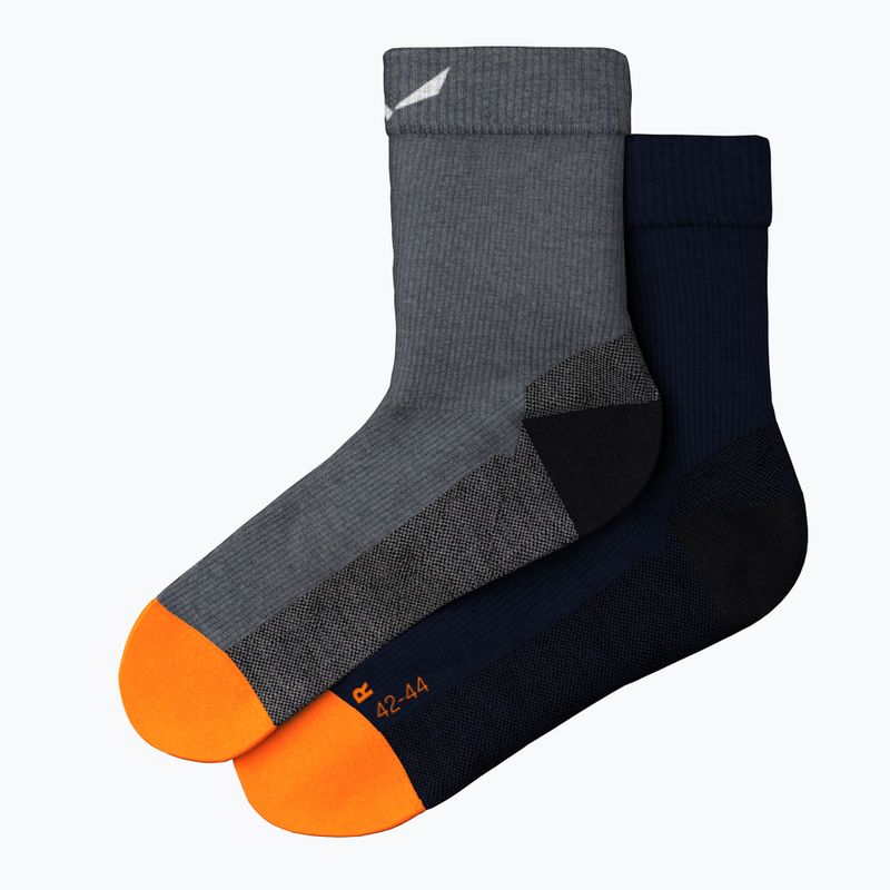 Salewa MTN TRN AM men's trekking socks navy blue-grey 00-0000069034 3