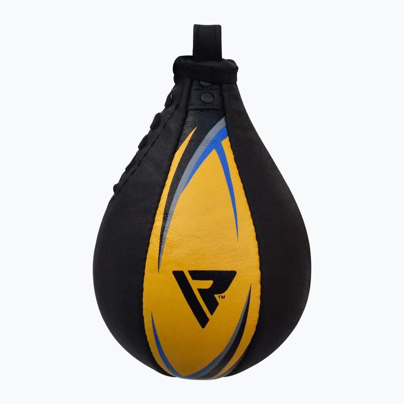 Boxing pearl RDX Speed Ball Leather Multi black and yellow 2SBL-S2YU 2
