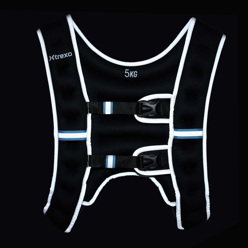 XTREXO 5kg weight training waistcoat black WV-05 7