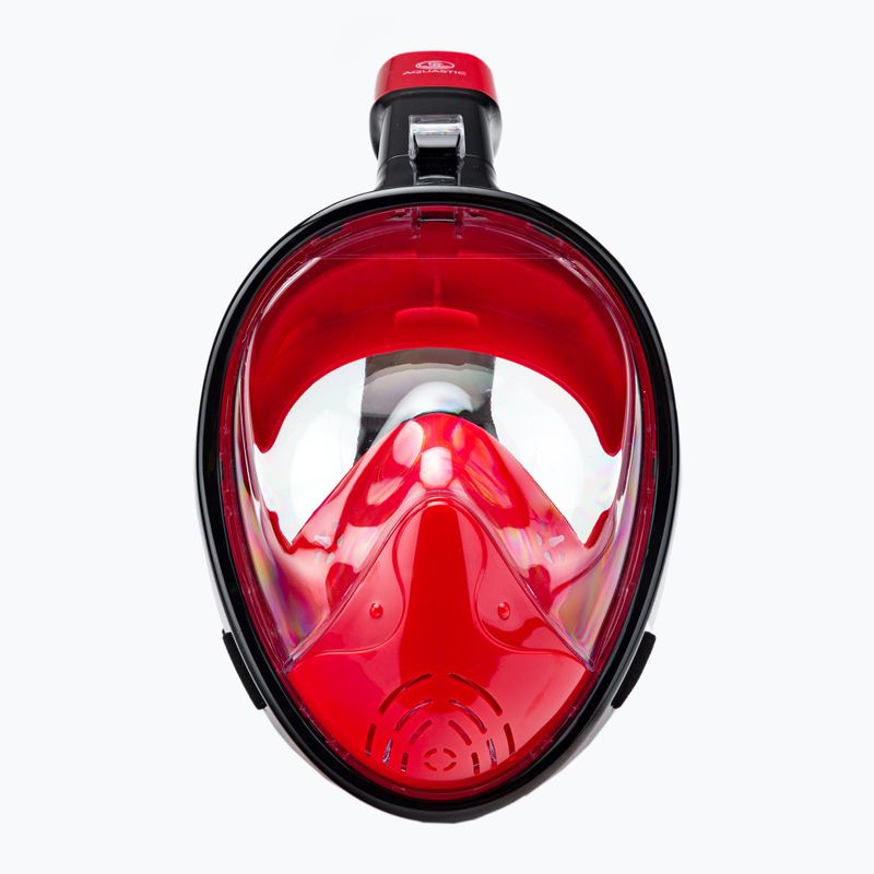Full face mask for snorkelling AQUASTIC red SMA-01SC 3