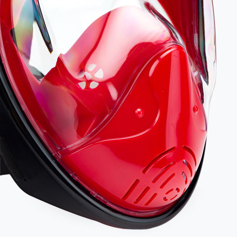 Full face mask for snorkelling AQUASTIC red SMA-01SC 11