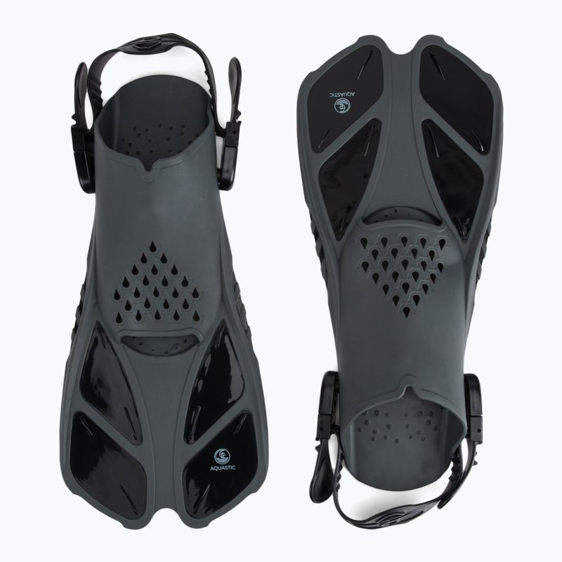 AQUASTIC Snorkelling Kit Black SMFK-01LC 8