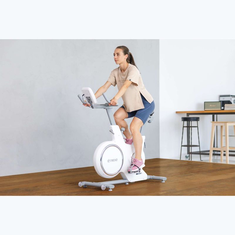 XTREXO stationary bike white EB-500S 5