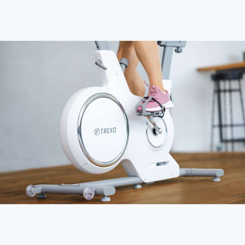 XTREXO stationary bike white EB-500S 7