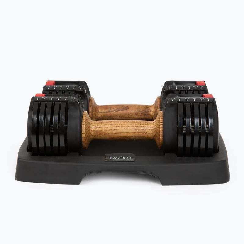 XTREXO ADS15 adjustable dumbbell/ barbell black 4