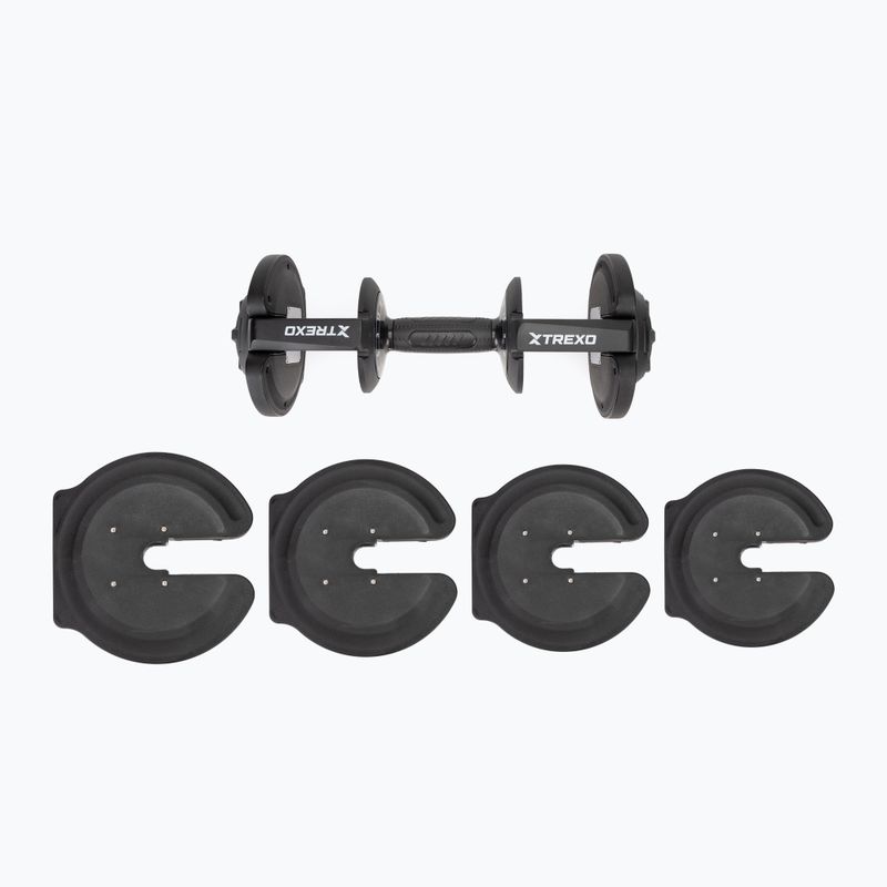 XTREXO adjustable dumbbell TXO-B4W003 18 kg black 11